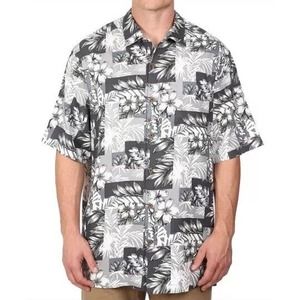 Tommy Bahama Men’s Plumeria Patchwork Tortola Silk Camp Shirt Size Medium
